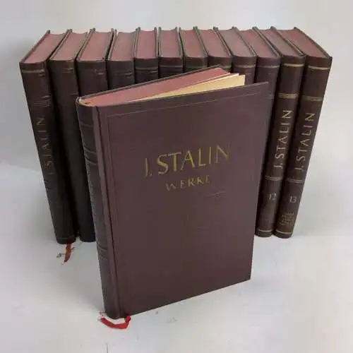 Buch: Werke in 13 Bänden, Stalin, J. W. 13 Bände, 1951 ff., Dietz Verlag