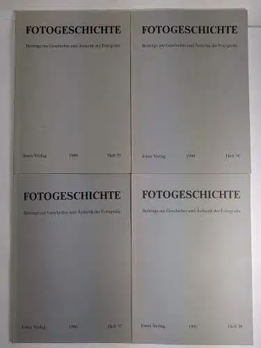 4 Hefte Fotografie Heft 35-38 / 1990, Jahrgang 10, Jonas Verlag, Beiträge zur...