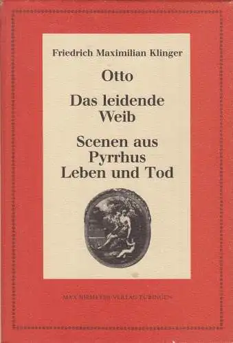 Buch: Otto. Das leidende Weib, Klinger, Friedrich Maximilian, 1987, Max Niemeyer