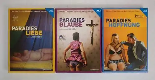 3 Blu-ray Ulrich Seidel, Paradies Filmtrilogie, Liebe, Glaube, Hoffnung