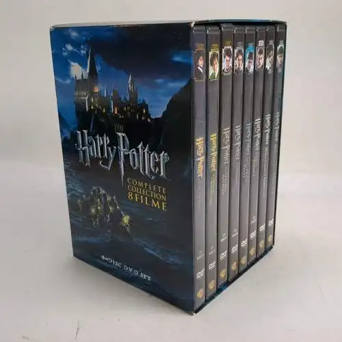 8 DVDs Harry Potter Complete Collection 1-8, komplett, J. K. Rowling, Fantasy