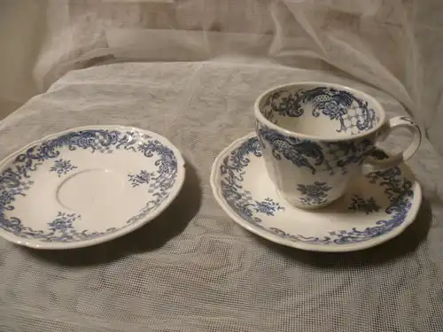 Villeroy& Boch  Valeria Konvolut :  Tasse mit 2 Untertellern Vintage