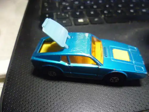 Matchbox SF65 Lesney Saab 1973 Sonnet, blaumetalli, Heckklappe Superfast Großbritanien -Lesney