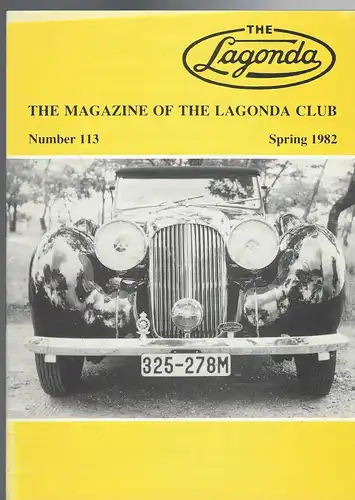 The Lagonda Magazine: No. 113 Spring 1982. 