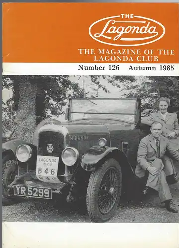 The Lagonda Magazine: No. 126 Autumn 1985. 