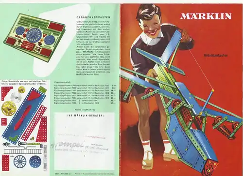 Märklin Katalog. Metallbaukasten. 