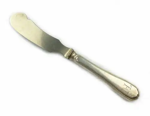 e10604 Vorleger Vorlegemesser mit Griff aus 800 Silber und Monogramm DL