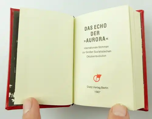 #e5890 Minibuch: Das Echo der AURORA Dietz Verlag Berlin 1987 Oktoberrevolution