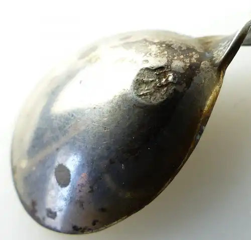 #e8566 Feine französische Salziere mit Salzlöffel 800 (Ag) Silber ca. 1880-1900