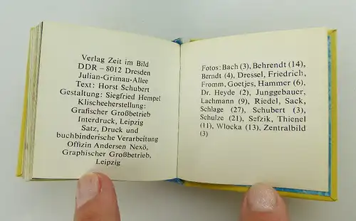 Minibuch: Sport in der DDR - Alltag und Feste Verlag Zeit im Bild Dresden e150