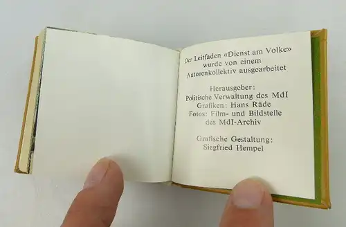 Minibuch: Dienst am Volke Offizin Andersen Nexö bu0977
