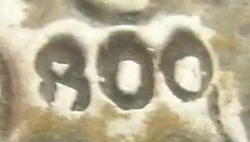 alter Andenkenlöffel in 800 (Ag) Silber: Berchtesgaden