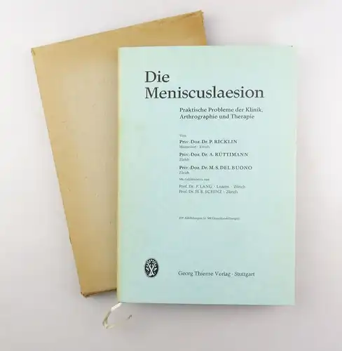 #e8380 Buch: Die Meniscuslaesion  mit 219 Abbildungen in 500 Einzeldarstellungen