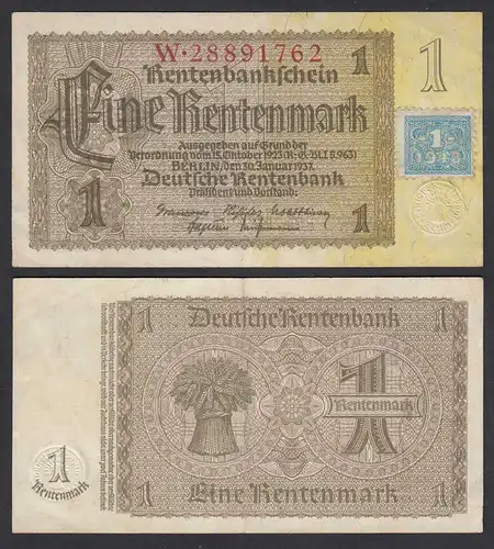 SBZ/DDR - 1 Mark Kuponausgabe 1948 Ros.330b VF (3)   (29182