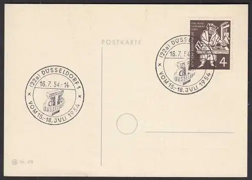 Düsseldorf SST Karte DeDrofa 15-18.7.1954   (32602