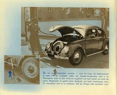 VW Käfer Prospekt ca. 1950