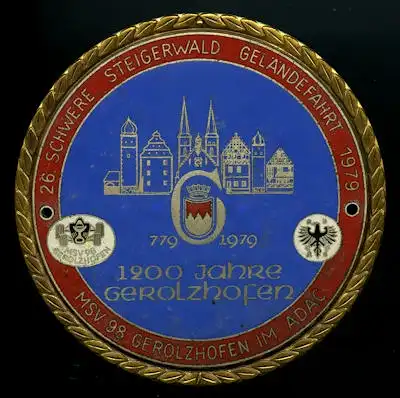 Plakette Gerolzhofen ADAC 1979