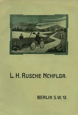 Rusche Nchflgr./Berlin Fahrrad Katalog 1910