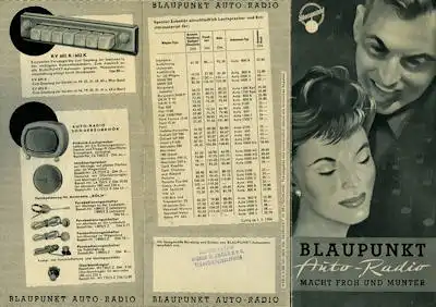 Autoradio Blaupunkt Programm 1956