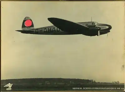 Werksfoto Heinkel 111 1930er Jahre
