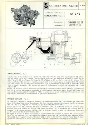 Weber Vergaser 38 ADS 1971