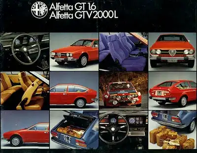 Alfa-Romeo Alfetta GT 1.6 / GTV 2000 L Prospekt ca. 1977