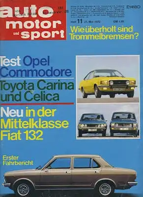Auto, Motor & Sport 1972 Heft 11