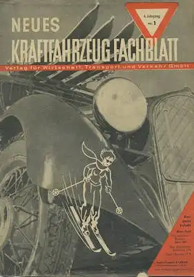 Das Kraftfahrzeug Fachblatt 1950 Heft 1