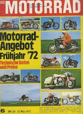 Das Motorrad 1972 Heft 6