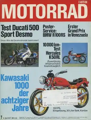 Das Motorrad 1977 Heft 7