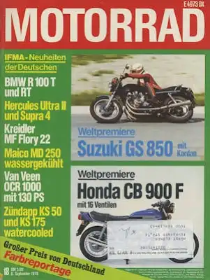 Das Motorrad 1978 Heft 18