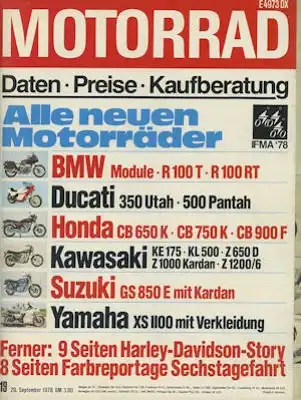 Das Motorrad 1978 Heft 19