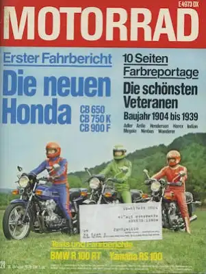 Das Motorrad 1978 Heft 21