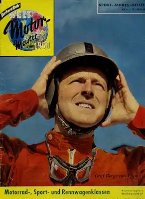 Gehard Bahr Welt- Motor- Meister 1960 Heft 6