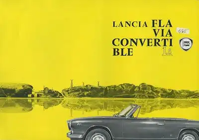 Lancia Flavia 1,8 Cabriolet Prospekt 1.1965