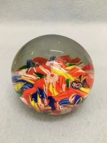 Paperweight,mit bunten Motiv, 347 Gramm, 20 Jhdt.