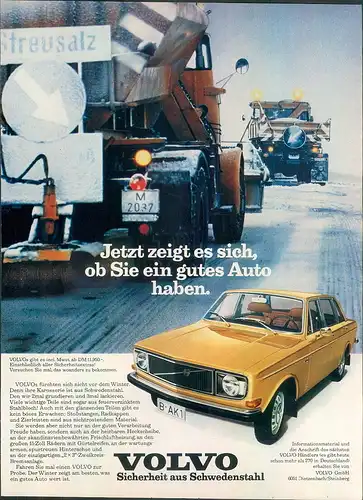 Volvo  144  - 1971 Werbung
