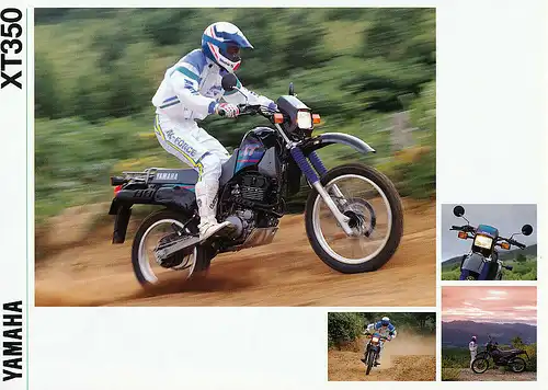 Yamaha - XT 350  - Prospekt  - 08/91 -  Deutsch - nl-Versandhandel