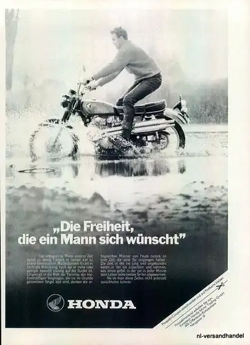 Honda-450-Scrambler-Reklame-Werbung-genuine Advert-La publicité-nl-Versandhandel