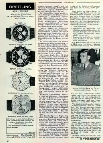 BREITLING-NAVITIMER-1968-Reklame-Werbung-genuine Advert-La publicité-nl-Versand