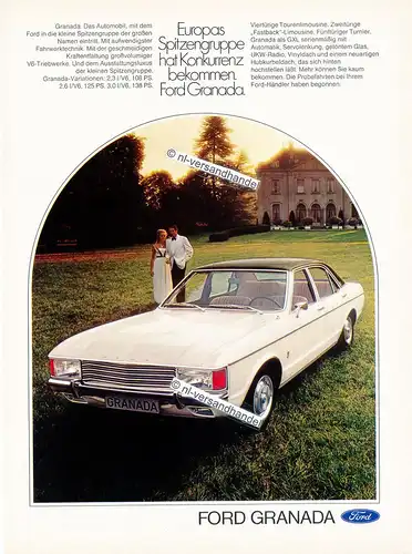 Ford-Granada-1972-Reklame-Werbung-genuine Advertising -nl-Versandhandel