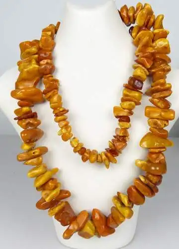 Tolle alte Naturbenrsteinkette / Honigbernstein / Amber        (da5109)