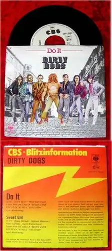 Single Dirty Dogs Do It CBS Blitzinfo 1979