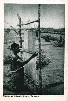 Belgisch Kongo Mission de Scheut Au Rouet Weberin *ca. 1930