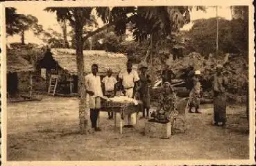 Belgisch Kongo Lombolombo Wafanva Nähmaschine *ca.1920