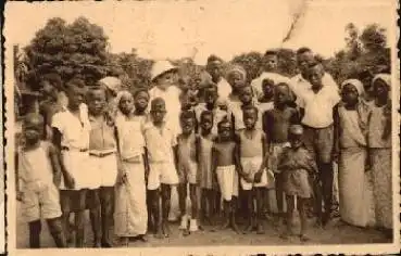 Lombolombo Belgisch Kongo Gruppe von Kinder *ca.1920