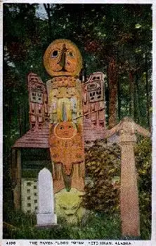 Alaska The Raven-Flood Totem Marterpfahl *ca. 1930