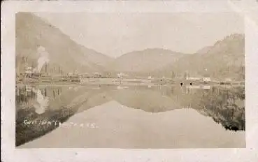 Chitina Trout Lake Alaska  Echtfoto mit Eisenbahn *ca. 1930