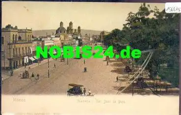 Mexico-Stadt Alameda y San Juan de Dios Straßenbahn *ca. 1900