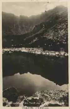 Riesengebirge Am Teich der großen Schneegrube o 22.8.1928